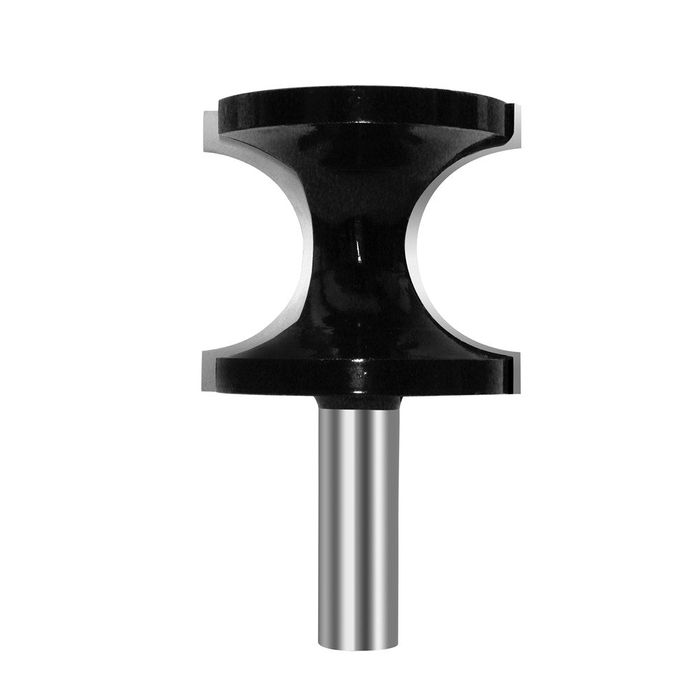 Torquata Bull Nose Moulding Router Bit creating half-circle edge in one pass on timber