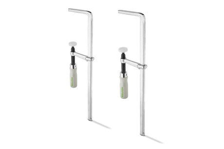Festool 300mm Adjustable Clamps in use with Festool MFT and Guide Rail systems