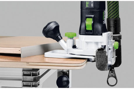 Festool Base Plate 0 Degree for Trimmers, perfect for precise horizontal routing and edge banding trimming in Australian woodworking tools store