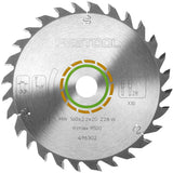 Festool 160mm Wood Cutting Circular Saw Blade Set x 3 - Close-up of sharp blades for precise cutting