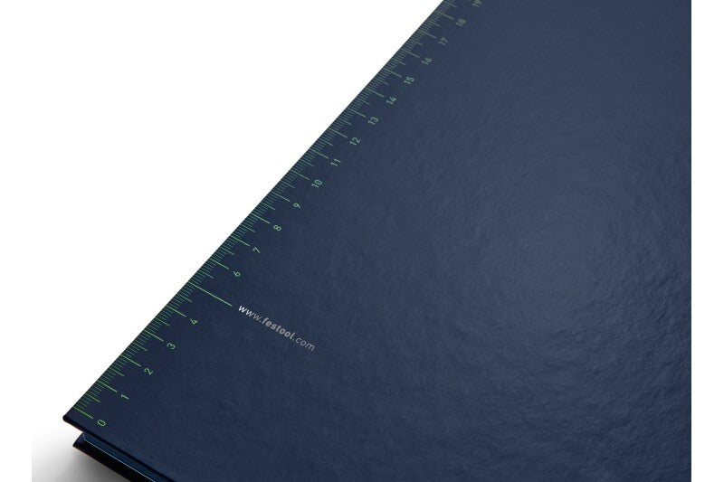 Hardcover Festool notebook with 200 chequered pages, ideal for woodworking enthusiasts