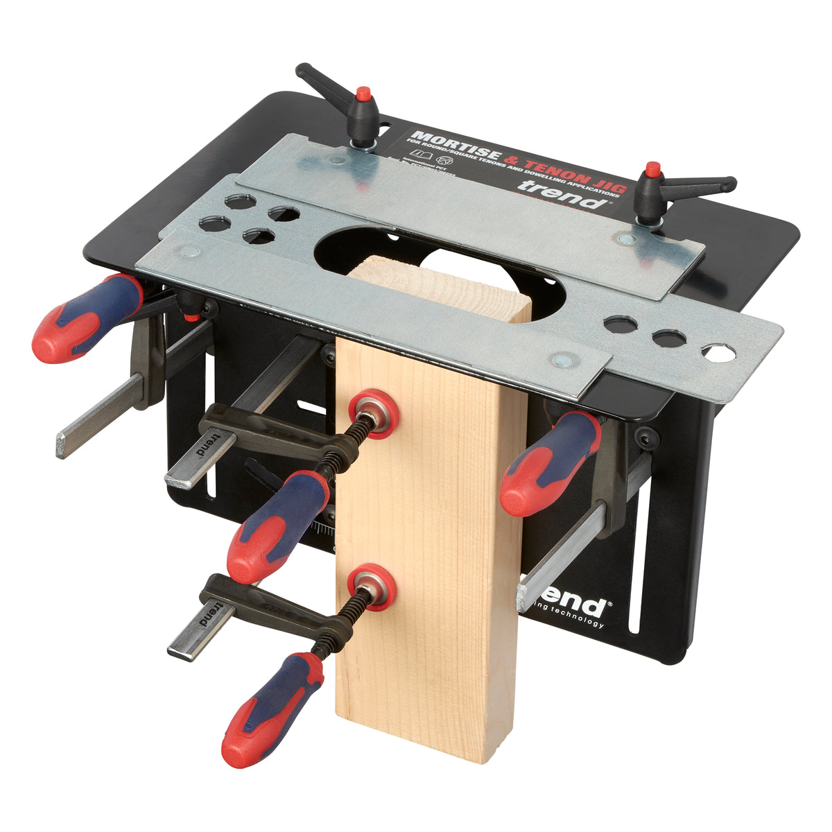 Trend Mortise & Tenon Jig creating precise joints for Australian woodworking projects
