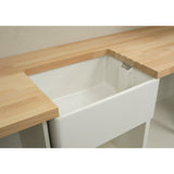 Trend Belfast Sink Recess Jig shown in use with router on worktop