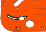 UJK Variable Angle Kitchen Worktop Jig showcasing 45° and 90° joint capabilities for worktops of various widths