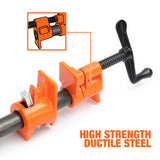 Pony Jorgensen Classic Clutched Pipe Clamp Fixture with 2100mm 3/4in Threaded Pipe in use