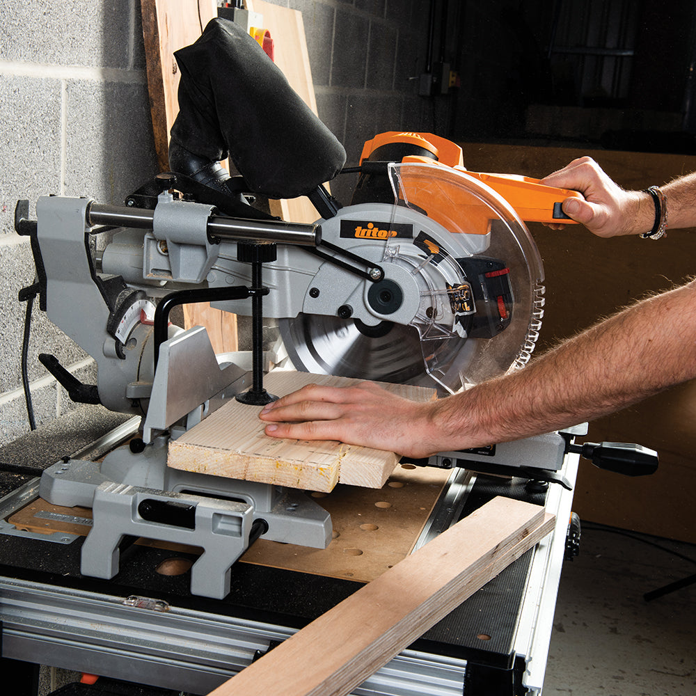 Triton TCMS255 1800W Sliding Compound Mitre Saw 254mm