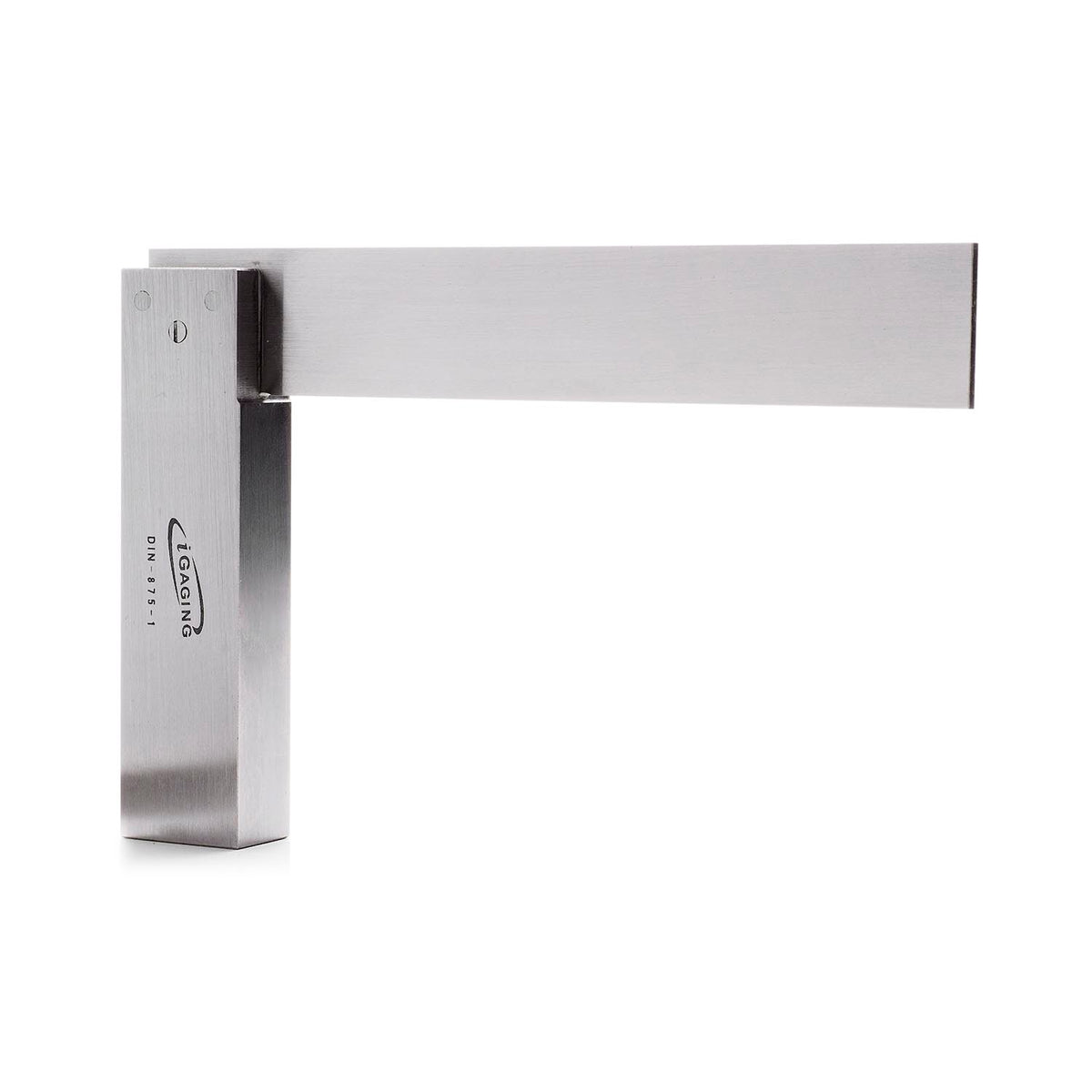 iGaging Precision Engineer's Square with 6-inch heavy 2.4mm blade and 15.4mm base, meets German DIN 875-1 Standard specifications