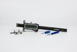 iGaging 3-in-1 Digital Marking Gauge showing heavy-duty pin for marking along, across, and end grain