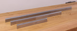 Precision hardened steel straight edge tool for woodworking setups and accuracy checks, available in multiple lengths