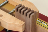 Incra IBOX Box Jointing Jig showcasing precise finger joint details