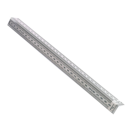 INCRA Precision Bend Rules Metric with corner slots for dual-surface layouts and micro-fine marking holes