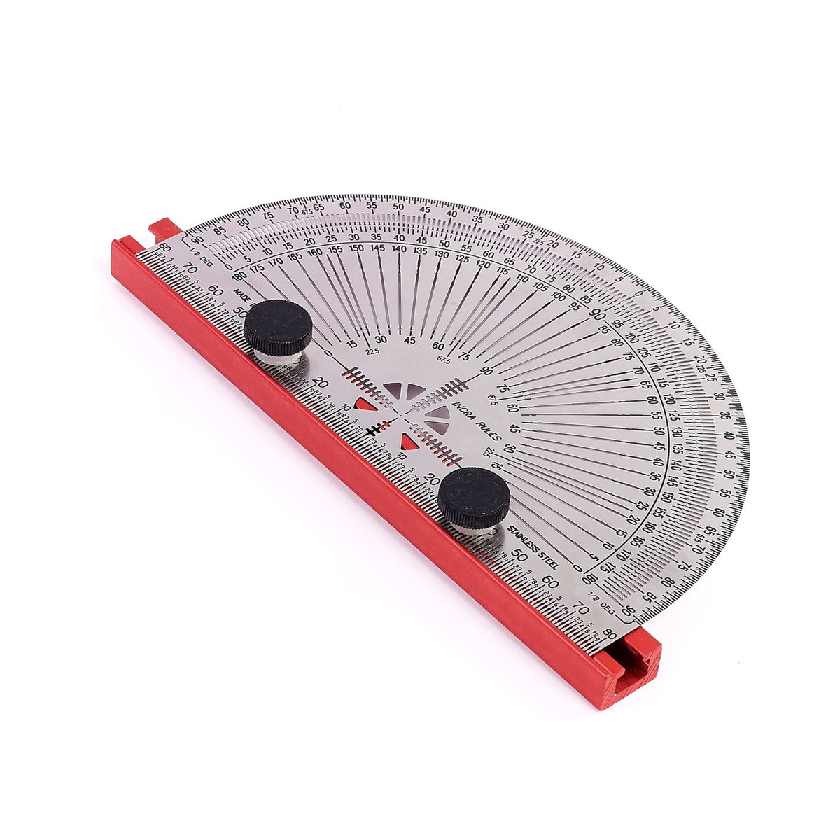 INCRA Precision Protractor with T-Bar and Long Guide Slots 160mm for woodworking tools