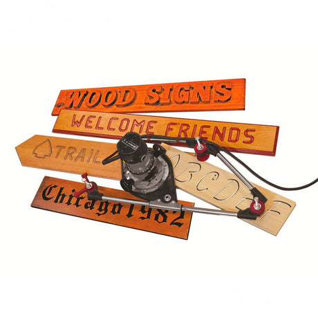 Milescraft PantographPRO Tracing Kit for Woodworking Routers Imperial - Create intricate carvings from 2D templates with router bits