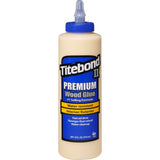Titebond II Premium Water Resistant Glue - Close-up of yellow PVA Aliphatic Resin bottle