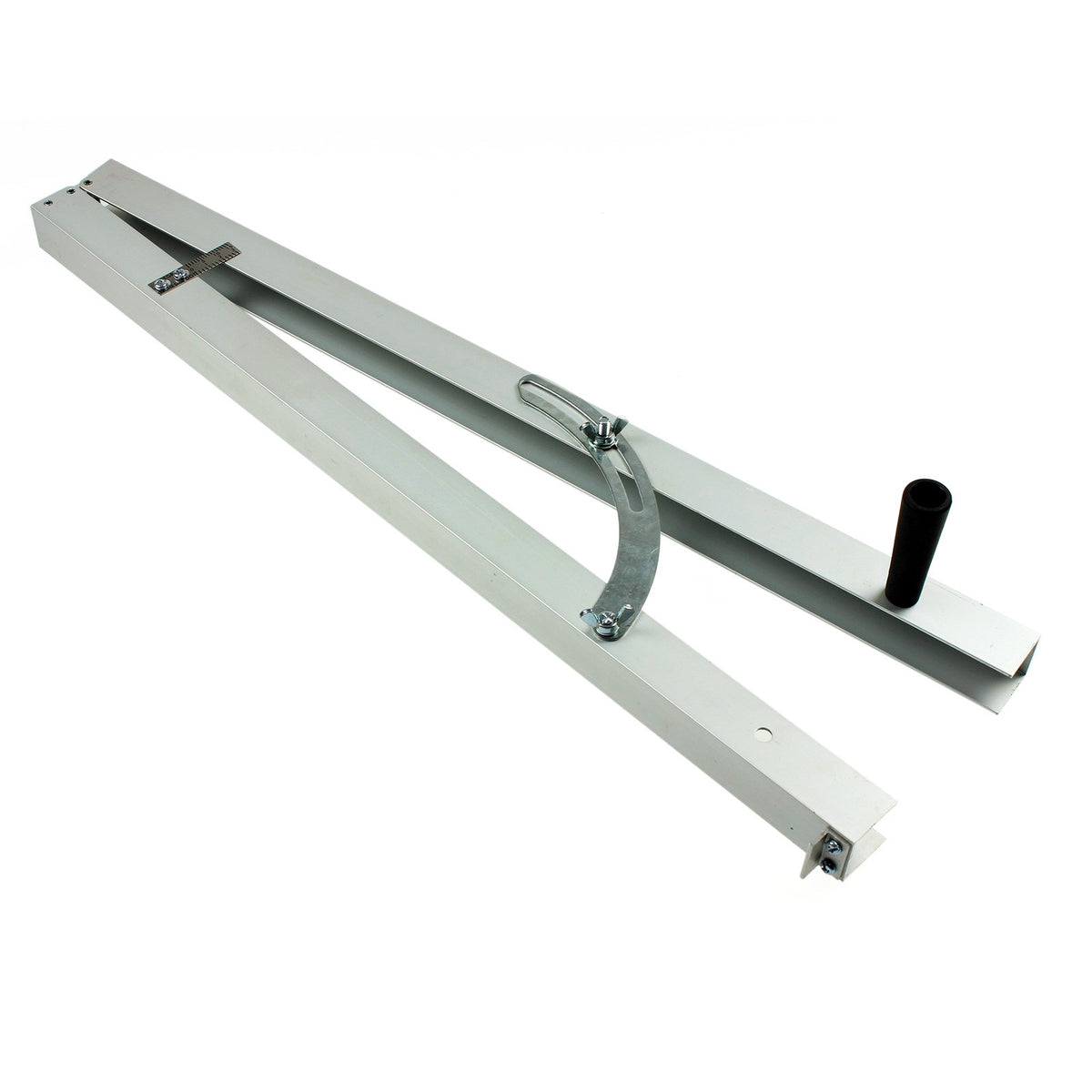 Baladonia Table Saw Taper Jig in use on work piece at 1-15 degree angle