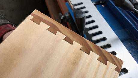 Baladonia 5/16in half-blind dovetail template displayed for intricate woodworking projects