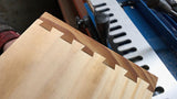 Baladonia 5/16in Half-Blind Dovetail Template in use with 12in Dovetail Jig