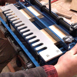 Baladonia 5/16in Half-Blind Dovetail Template in use on timber piece