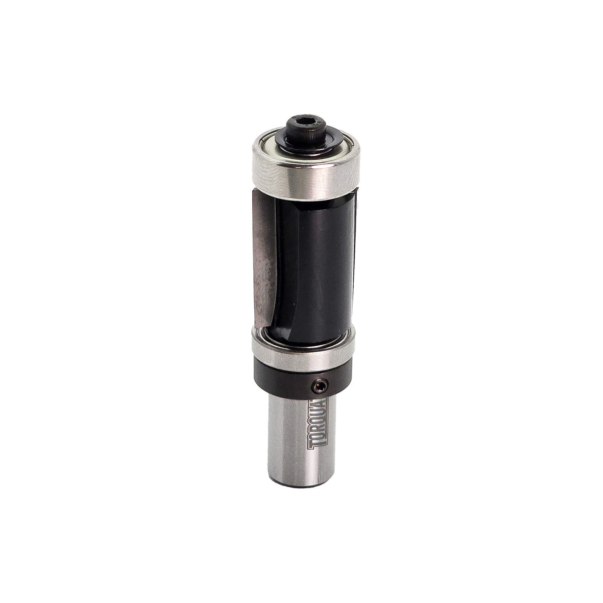 Torquata Dual-Bearing Flush Cut Trim Router Bit 1/2in Shank for precise woodworking trim applications