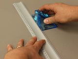 Australian-made Baladonia Mat Cutter & Rule for precise picture framing matboard cutting, showcasing 45° and 90° blades
