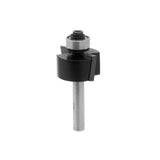 Torquata Rebate Router Bits 1/4in Shank - Detailed view showing guide bearing for precise cutting depth control