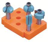 Torquata Router Bit Tidy Storage for 8x 1/2in Shanks - Organised storage solution for router bits