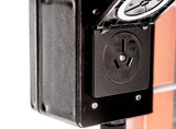Sherwood 10A Switchbox for Router Tables back view showing connections and switches