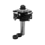 Torquata Slot Cutter Router Bit Set 1/2in Shank, versatile stackable set for accurate woodworking cuts