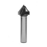 Torquata Chamfer V-Groove Router Bits creating precise 45° grooves or chamfered edges on woodworking projects