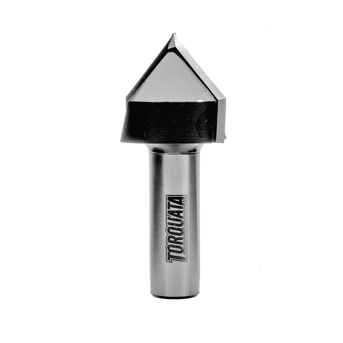 Torquata Chamfer V-Groove Router Bits 1/2in Shank - Precision grooves with 45° walls or chamfered edges