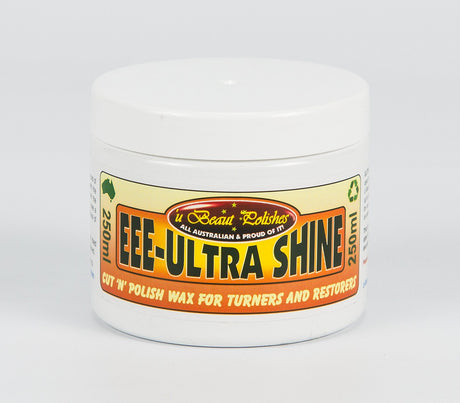 U Beaut EEE Ultrashine Cut and Polish Paste 250mL for woodturners, restoration, french polishing, and finishes