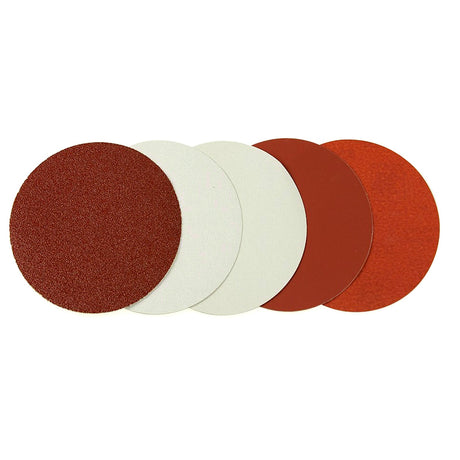 150mm Hook & Loop Sanding Discs compatible with bench-top sanders, like Sherwood model in image