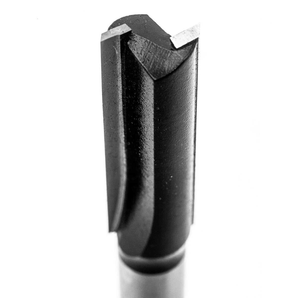 Torquata 1/4in shank bottom cut straight plunge router bit in action