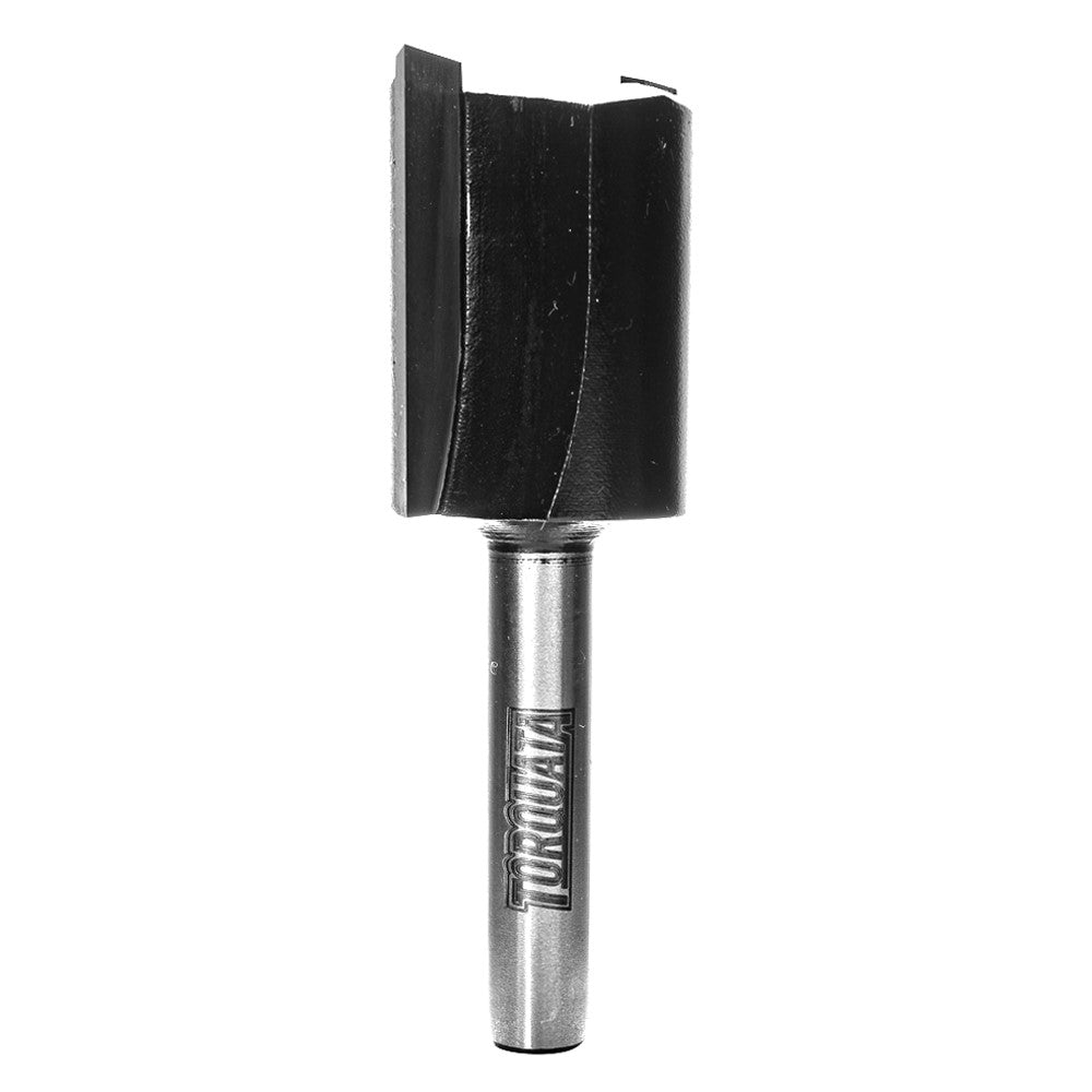 Torquata 15mm Bottom Cut Straight Plunge Router Bit 1/4in shank in action