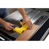 Magswitch Magnetic Pro Table Featherboard in use with vertical attachment for added safety and precision cuts