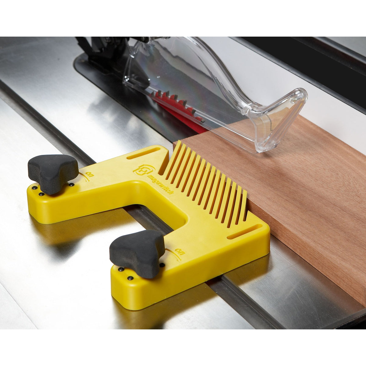 Magswitch Magnetic Pro Table Featherboard with Vertical Attachment Risers for Added Safety and Precision