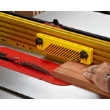Magswitch Magnetic Dual Roller Fence Guide attachment for Magswitch Workholding System in action on wood board