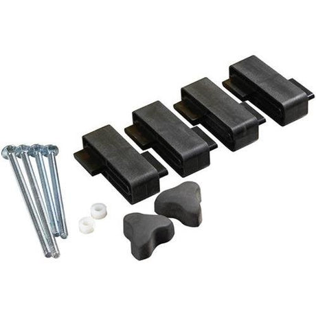 Magswitch Magnetic Featherboard Risers for stackable featherboards in use on woodworking table