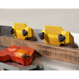 Magswitch Magnetic Vertical Featherboard Attachment Kit with Risers in use, showing increased height and secure vertical pressure