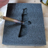 Fastcap Kaizen Foam Dark Grey 20 x 1220 x 610mm - Organisational Insert, showing layered storage solution for woodworking tools