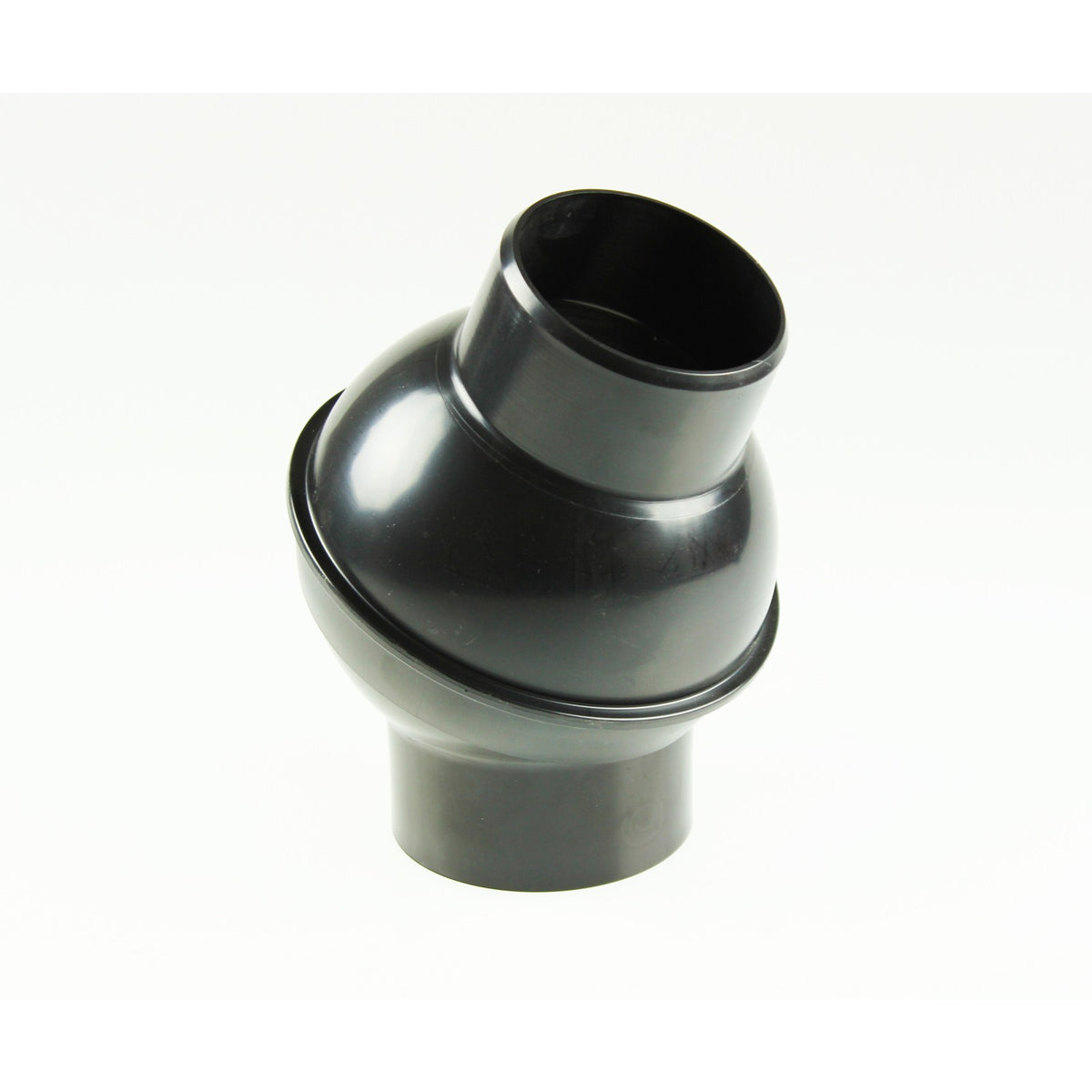 Sherwood 4in Dust Extraction Ball Joint Connector for woodworking tools - durable plastic construction for flexible dust hose articulation
