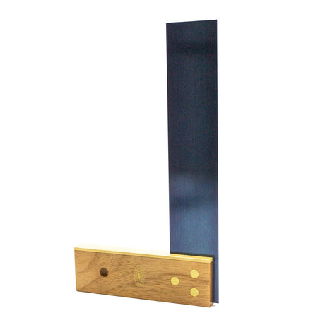 Crown Try Square 225mm Beechwood Brass Handle Blue Steel Blade Australian Woodworking Tool