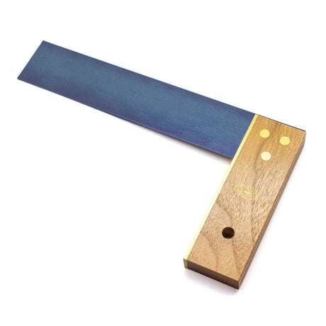 Carpenter's Try Square 225mm Beechwood Brass Handle Australian Woodworking Tools - Crown