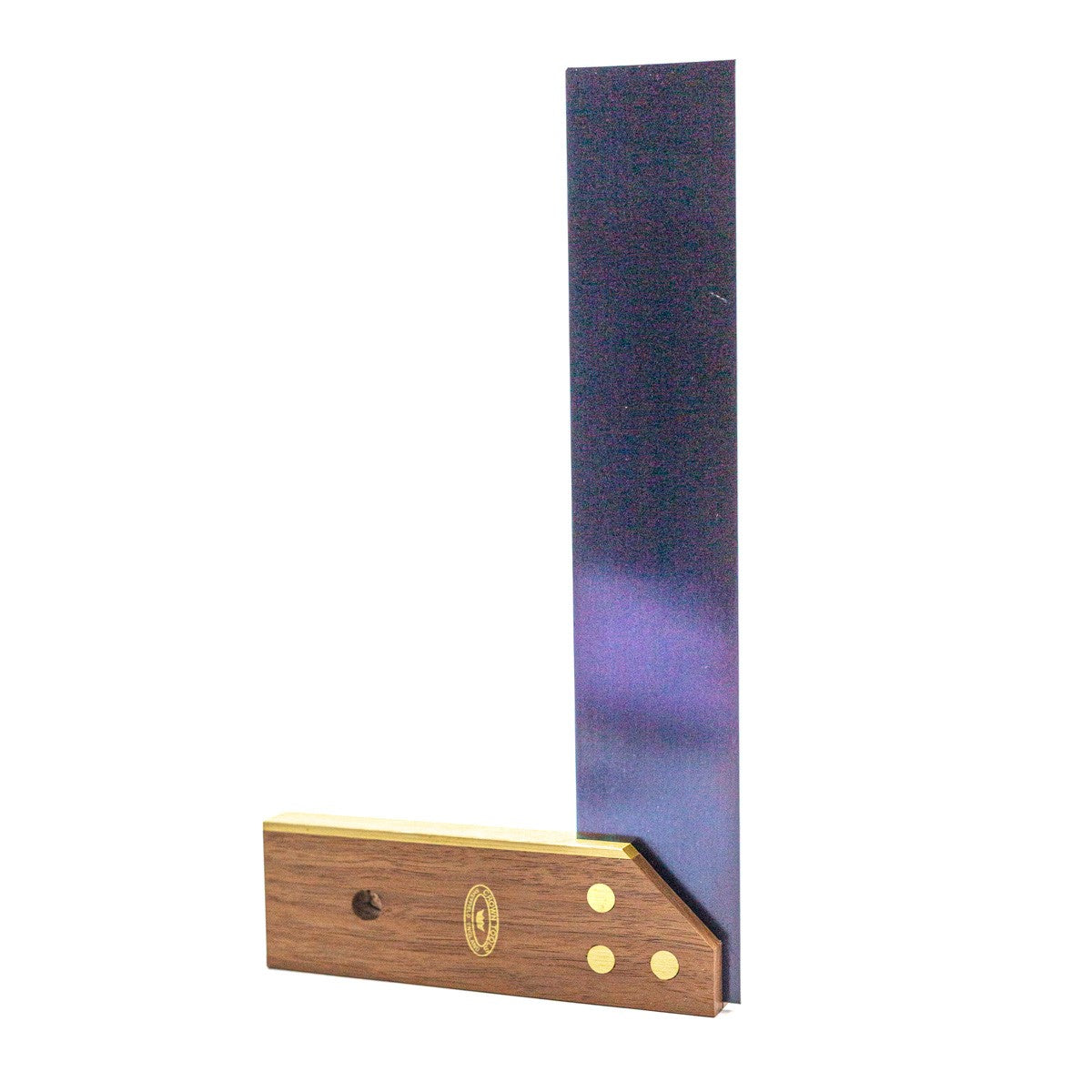 Crown 225mm Rosewood & Brass Try Square with 45° relief cut for woodworking tradition