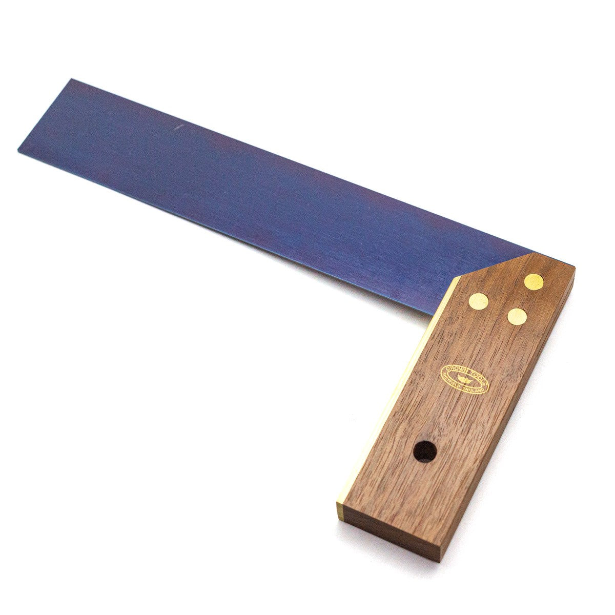 Crown Try Square 225mm with Rosewood & Brass Handle showcasing traditional craftsmanship and durable materials