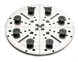 Torquata 100mm Scroll Chuck cole jaws with TPR buffers for secure workpiece holding