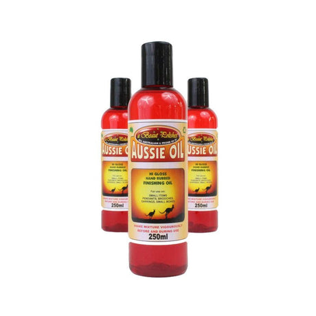 U Beaut Aussie Oil Wood Finish 250mL enhances timber grain with glossy, opalescent finish