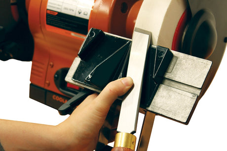 Sherwood Bench Grinder Toolrest Sharpening Jig with 70° guides for woodturning tools