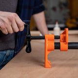 Pony Jorgensen Extended Foot Pipe Clamp on 2100mm 3/4in Pipe - Side View
