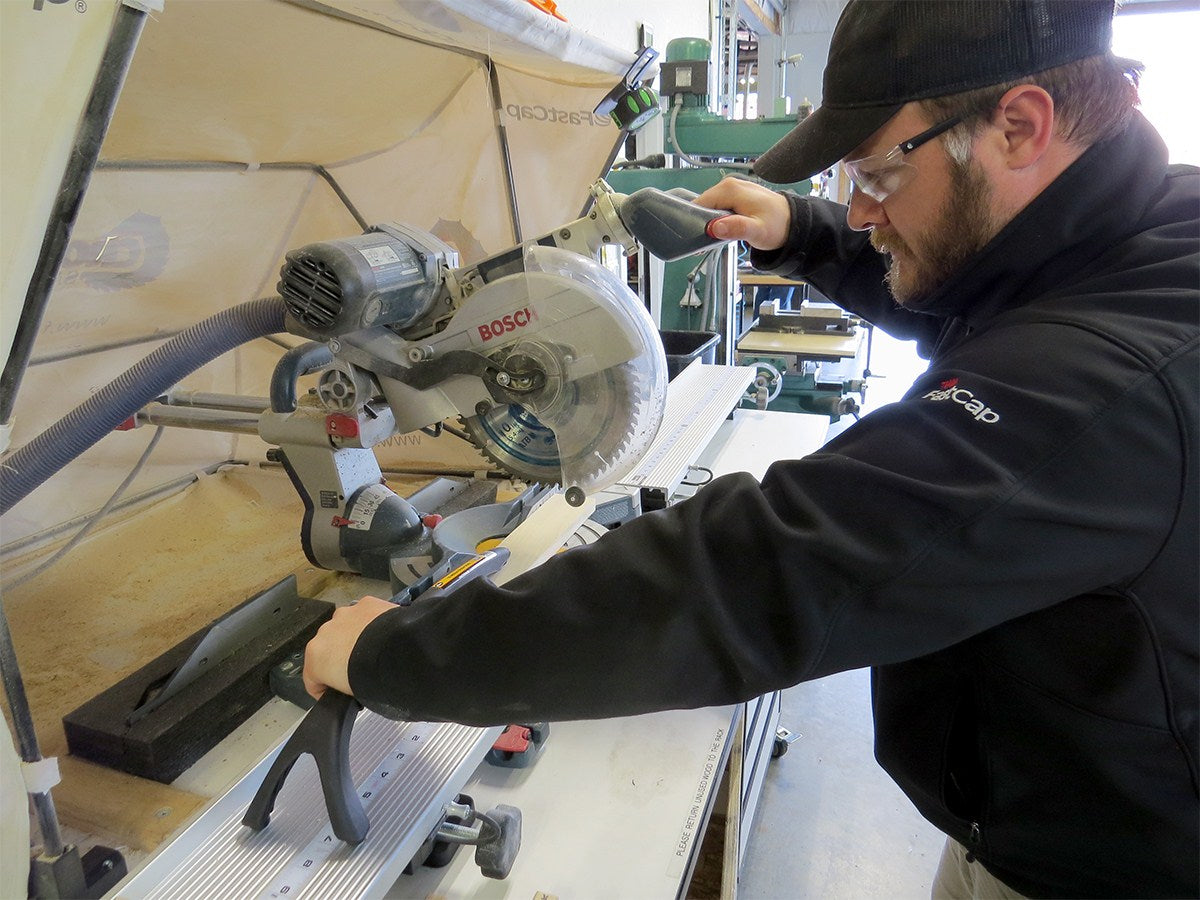 FastCap 10 Million Dollar Push Stick angled view for woodworking safety